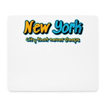 New York Graffiti City Nights - Mouse Pad (horizontal) - white - Front