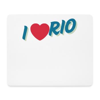 I Love Rio City Spirit - Mouse Pad (horizontal) - white - Front