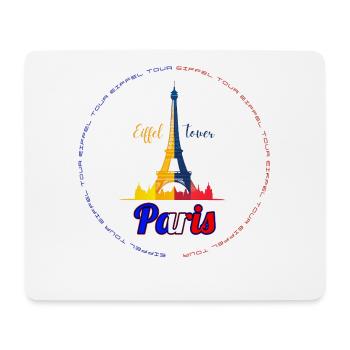 Tour Eiffel de Paris Arc-en-ciel - Tapis de souris (format paysage) - blanc - Devant