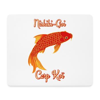 Nishiki-Goi Karpfen-Koi - Mousepad (Querformat) - Weiß - Vorne