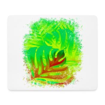 Summer feeling leaves in the colors of summer - Mouse Pad (horizontal) - white - Front
