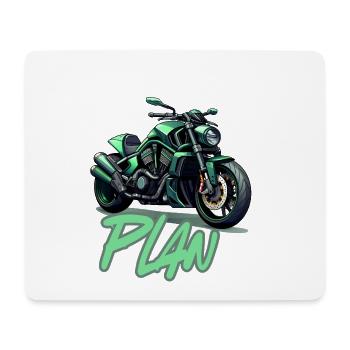 My Retirement Plan Motorcycle - Mouse Pad (horizontal) - white - Front