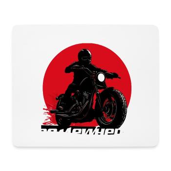 Cycliste Ride O’Clock - Tapis de souris (format paysage) - blanc - Devant
