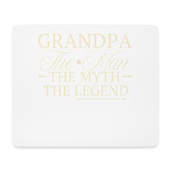 Légende du mythe de grand-père l’homme - Tapis de souris (format paysage) - blanc - Devant