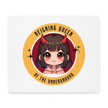 Cute Anime Little Devil Kawaii Queen Anime Style - Mouse Pad (horizontal) - white - Front