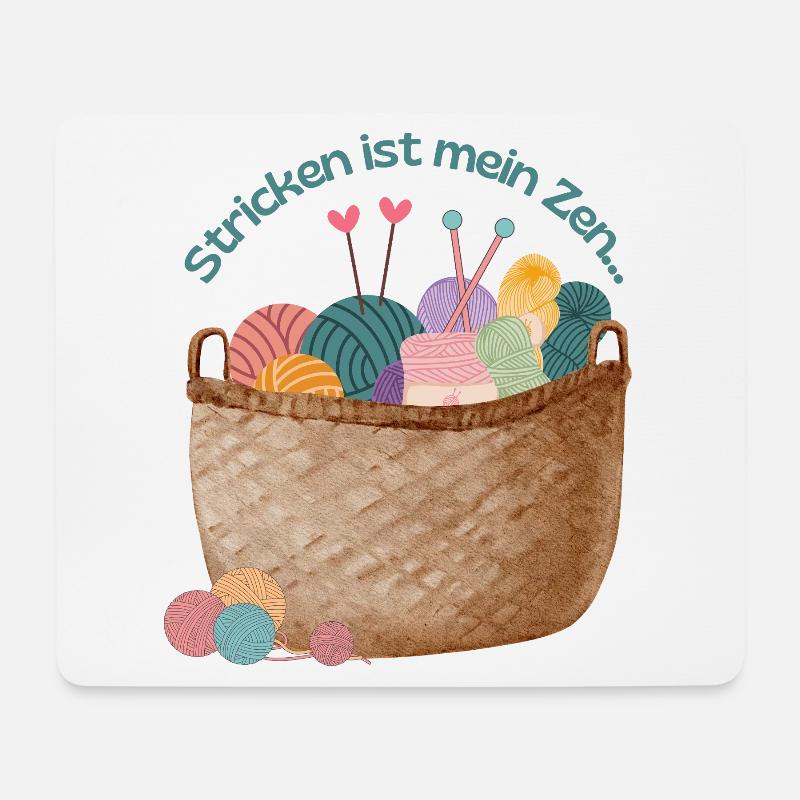 stricken ist mein Zen - Mousepad (Querformat) - Weiß