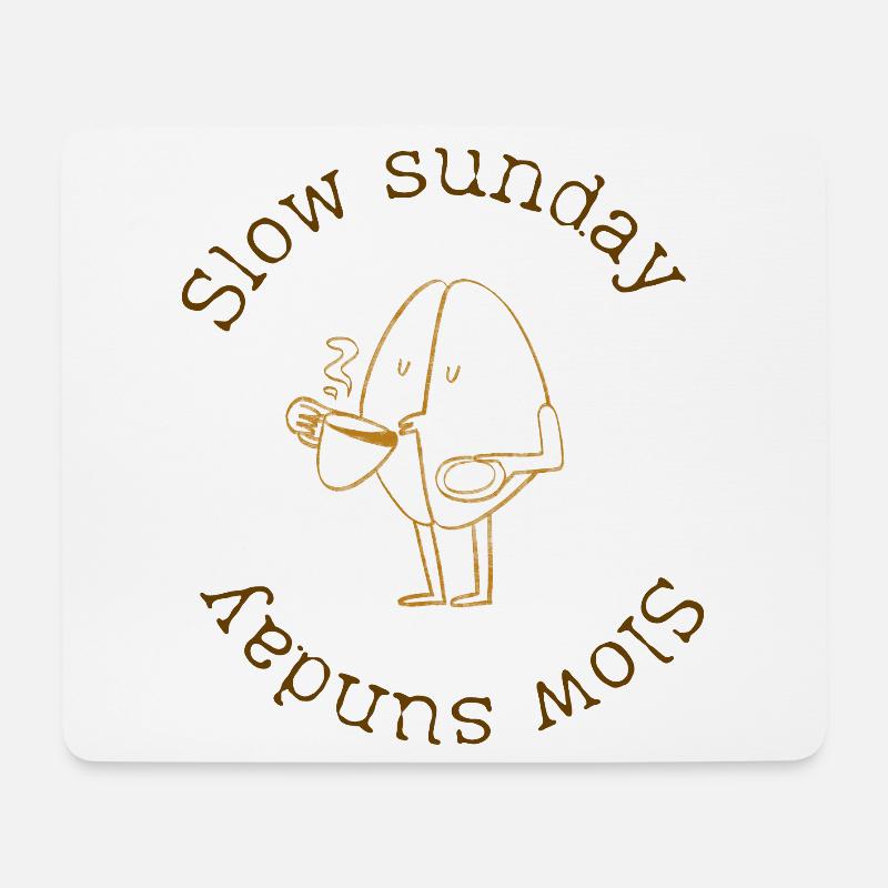 Slow Sunday - Mouse Pad (horizontal) - white
