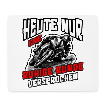 Moto - Juste un tour tranquille promis aujourd’hui - Tapis de souris (format paysage) - blanc - Devant