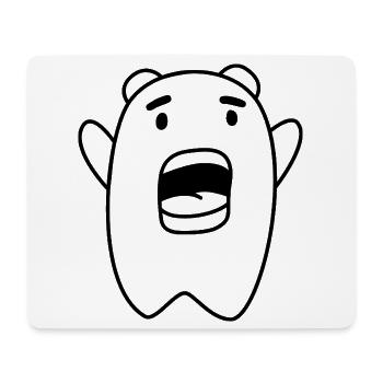 Nerd Scream – Humour geek et physique - Tapis de souris (format paysage) - blanc - Devant