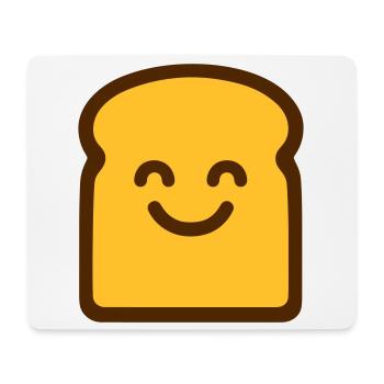 Toast mignon - Tapis de souris (format paysage) - blanc - Devant