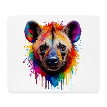 Rainbow Dog Portrait - Mouse Pad (horizontal) - white - Front