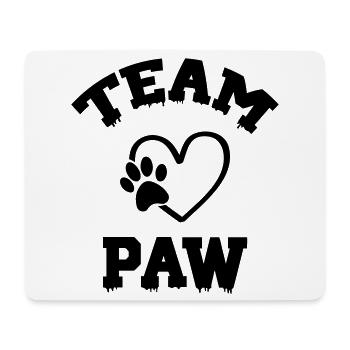 Team Paw - Mouse Pad (horizontal) - white - Front