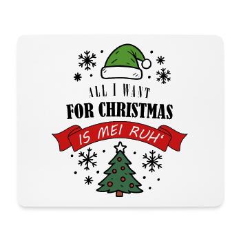 Christmas Muffle Saying Anti Christmas - Mouse Pad (horizontal) - white - Front