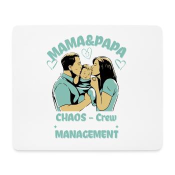 MUM & DAD CHAOS CREW - Mouse Pad (horizontal) - white - Front