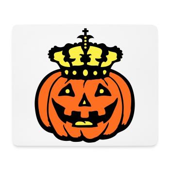 Halloween Citrouille Roi Couronne Roi Citrouille Ruler - Tapis de souris (format paysage) - blanc - Devant