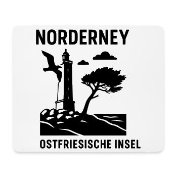 norderney ostfriesland - Mousepad (Querformat) - Weiß - Vorne
