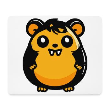 Hamster Zombie d'Halloween - Tapis de souris (format paysage) - blanc - Devant