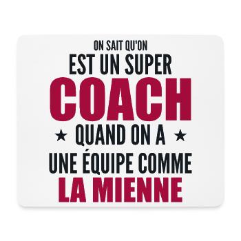 Un Super Coach Cadeau Entraîneur Sportif Humour - Tapis de souris (format paysage) - blanc - Devant