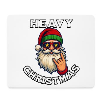 Heavy Christmas Rock Santa Lustiges Weihnachten - Mousepad (Querformat) - Weiß - Vorne