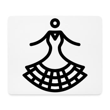 flamenco - Tapis de souris (format paysage) - blanc - Devant