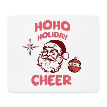 HoHo Holiday Cheer Père Noël - Tapis de souris (format paysage) - blanc - Devant