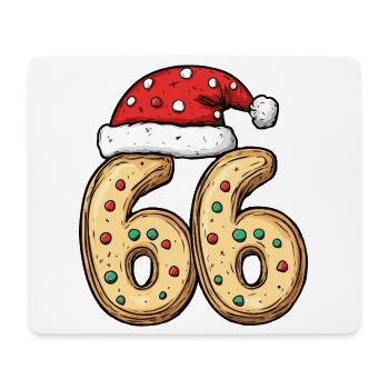 66 Number Biscuit Christmas - Mouse Pad (horizontal) - white - Front