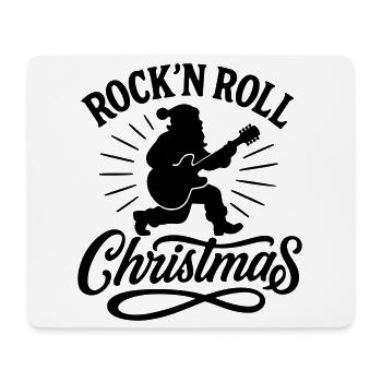 Christmas time Xmas weihnachten rock'n roll Santa  - Mousepad (Querformat) - Weiß - Vorne