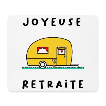 FRÖHLICHES RETREAT. RUHESTAND. PENSIONIERT. RUHESTAND - Mousepad (Querformat) - Weiß - Vorne