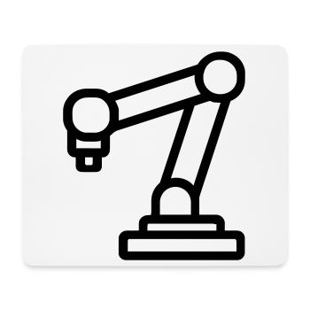 Roboterarm - Mousepad (Querformat) - Weiß - Vorne