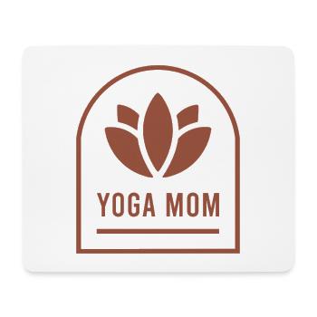 Yoga-Mama-Yogi-Mutter-Lotusblüte-Boho-Ästhetik - Mousepad (Querformat) - Weiß - Vorne