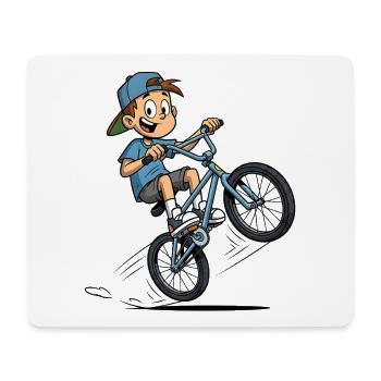 Kaum Radlos Fahrrad Wortspiel Biker - Mousepad (Querformat) - Weiß - Vorne