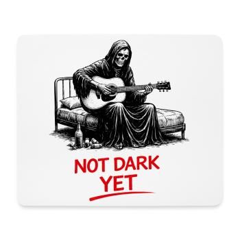 Noch Nicht Dunkel: Sensenmann Gitarrist - Mousepad (Querformat) - Weiß - Vorne