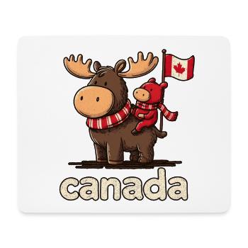 Canada mosses with a small companion - Mouse Pad (horizontal) - white - Front
