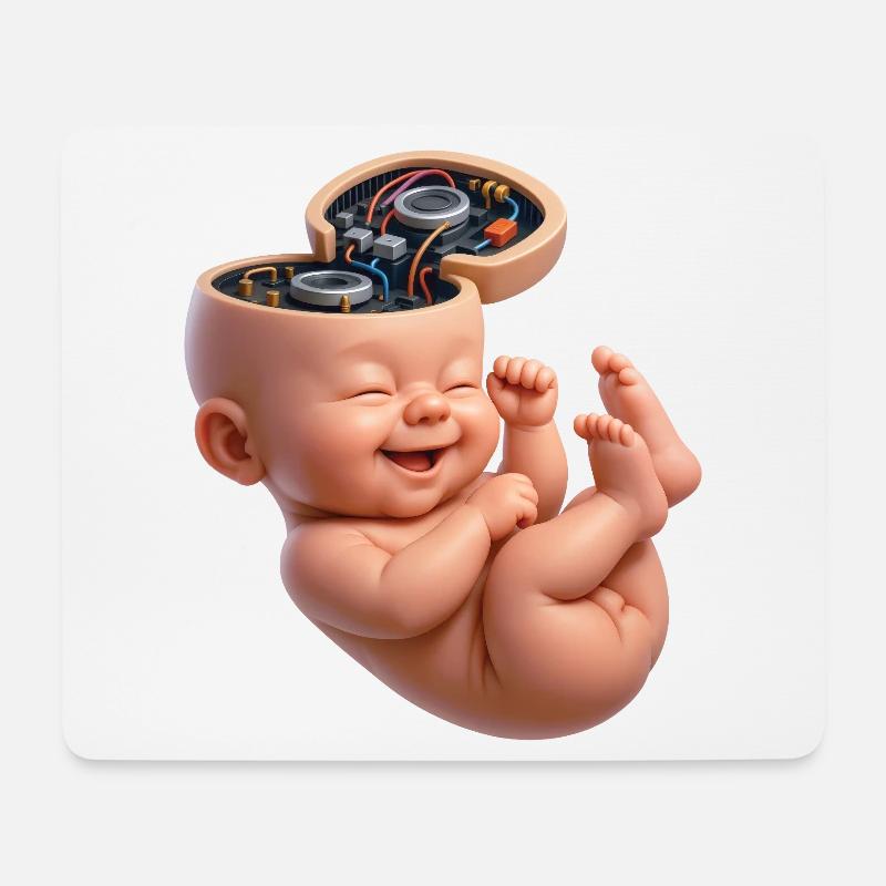 BABY NERD – Geek & Science-Fiction - Mousepad (Querformat) - Weiß