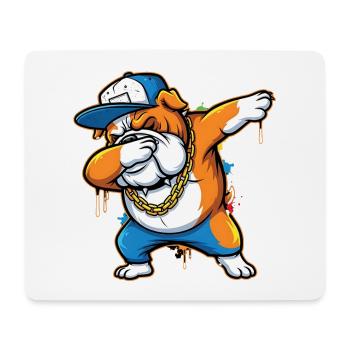 Urban Bulldog Dab Street Art Illustration - Mouse Pad (horizontal) - white - Front