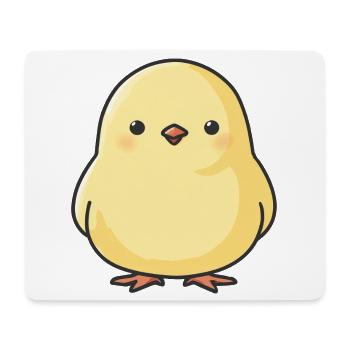 Little Yellow Chick – Cute Animal Illustration - Mouse Pad (horizontal) - white - Front