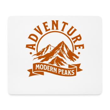 Moderne Bergabenteuer Peaks - Mousepad (Querformat) - Weiß - Vorne