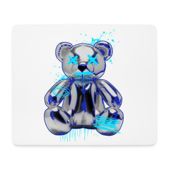 Graffiti Bear Neon Drop Teddy Bear - Mouse Pad (horizontal) - white - Front