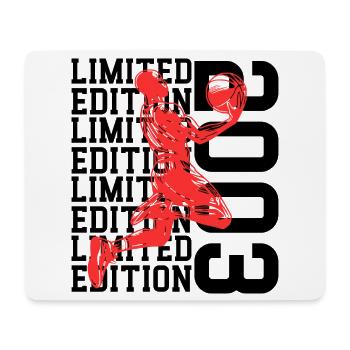 Limited Edition Basketball 2003 23. - Mousepad (Querformat) - Weiß - Vorne
