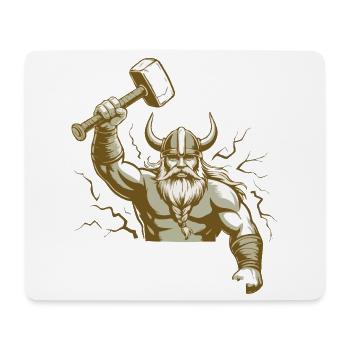 Wikinger Viking Legende Seemann Odin Rabe Kämpfer - Mousepad (Querformat) - Weiß - Vorne