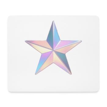 Pastel Iridezed Star - Mouse Pad (horizontal) - white - Front