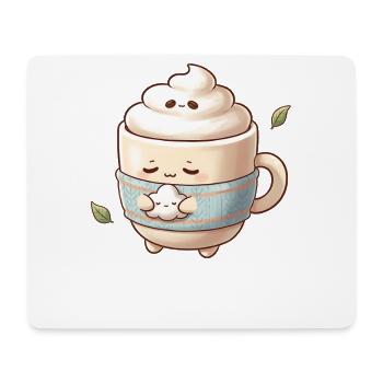 Kuschelige Wolkenkaffee Becher - Mousepad (Querformat) - Weiß - Vorne