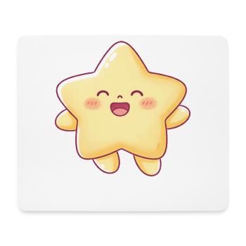 Kawaii Starlet Smile Star Kids - Mouse Pad (horizontal) - white - Front