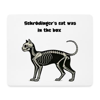 Katzen Tasse, Schrödingers Katze, Katzenskelett, - Mousepad (Querformat) - Weiß - Vorne