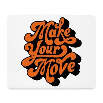 Mach deinen Zug - Mousepad (Querformat) - Weiß - Vorne