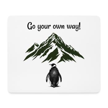 Go your own way! - Mousepad (Querformat) - Weiß - Vorne