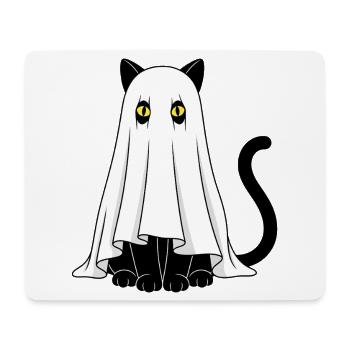 Geisterkatze Schleiergeist - Mousepad (Querformat) - Weiß - Vorne