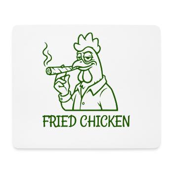 Poulet frit Poulet fumé drôle - Tapis de souris (format paysage) - blanc - Devant
