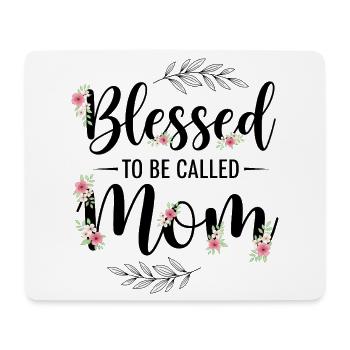 Happy To Be Mom Mom Gift - Mouse Pad (horizontal) - white - Front