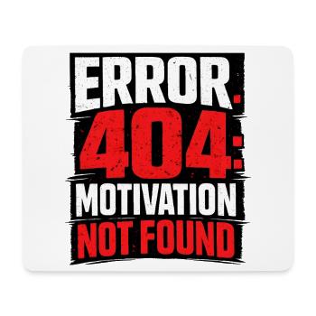 404 - Motivation non trouvée minimaliste - Tapis de souris (format paysage) - blanc - Devant